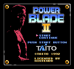 Power Blade 2 Title Screen